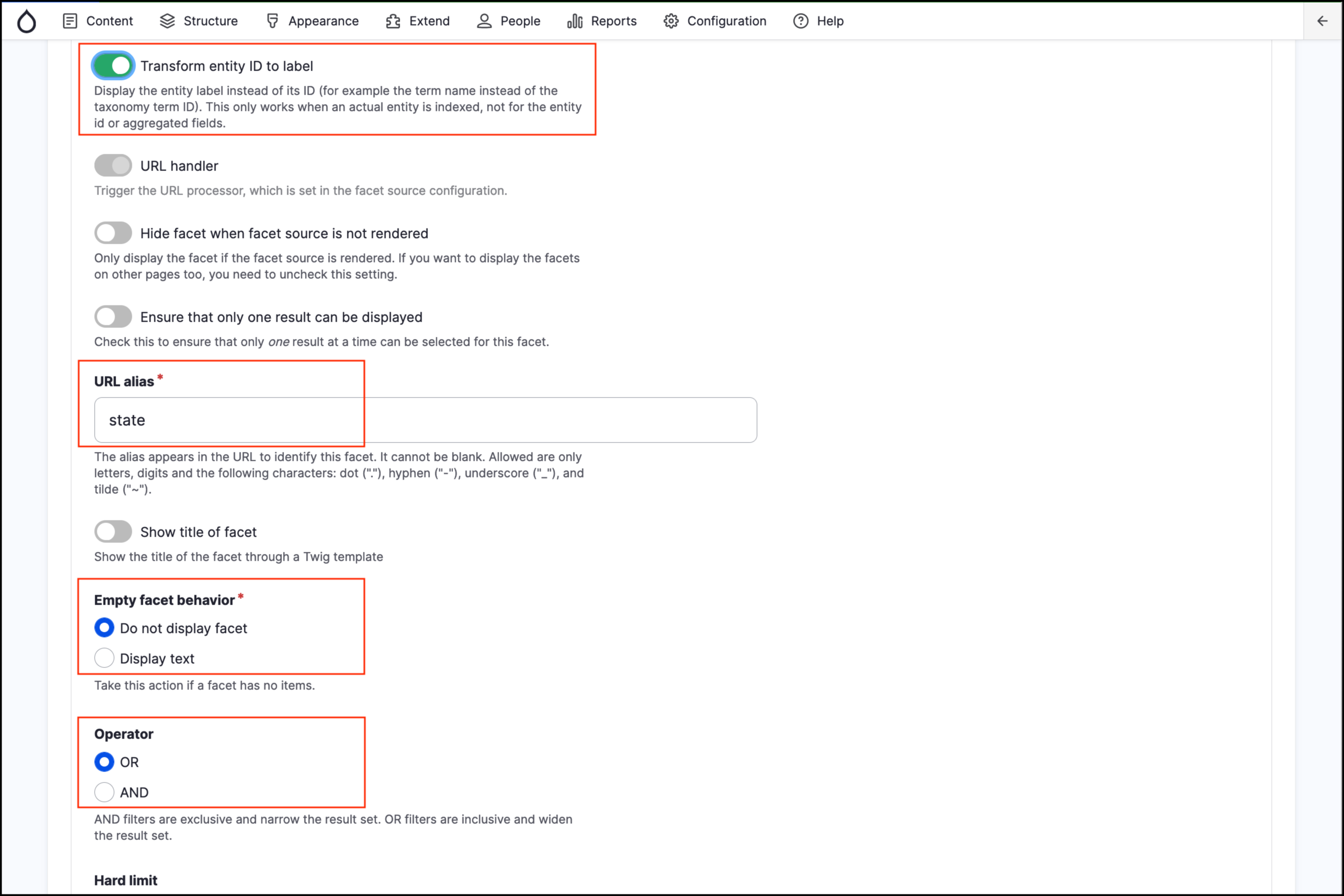 Image of Configure Jobs search facet